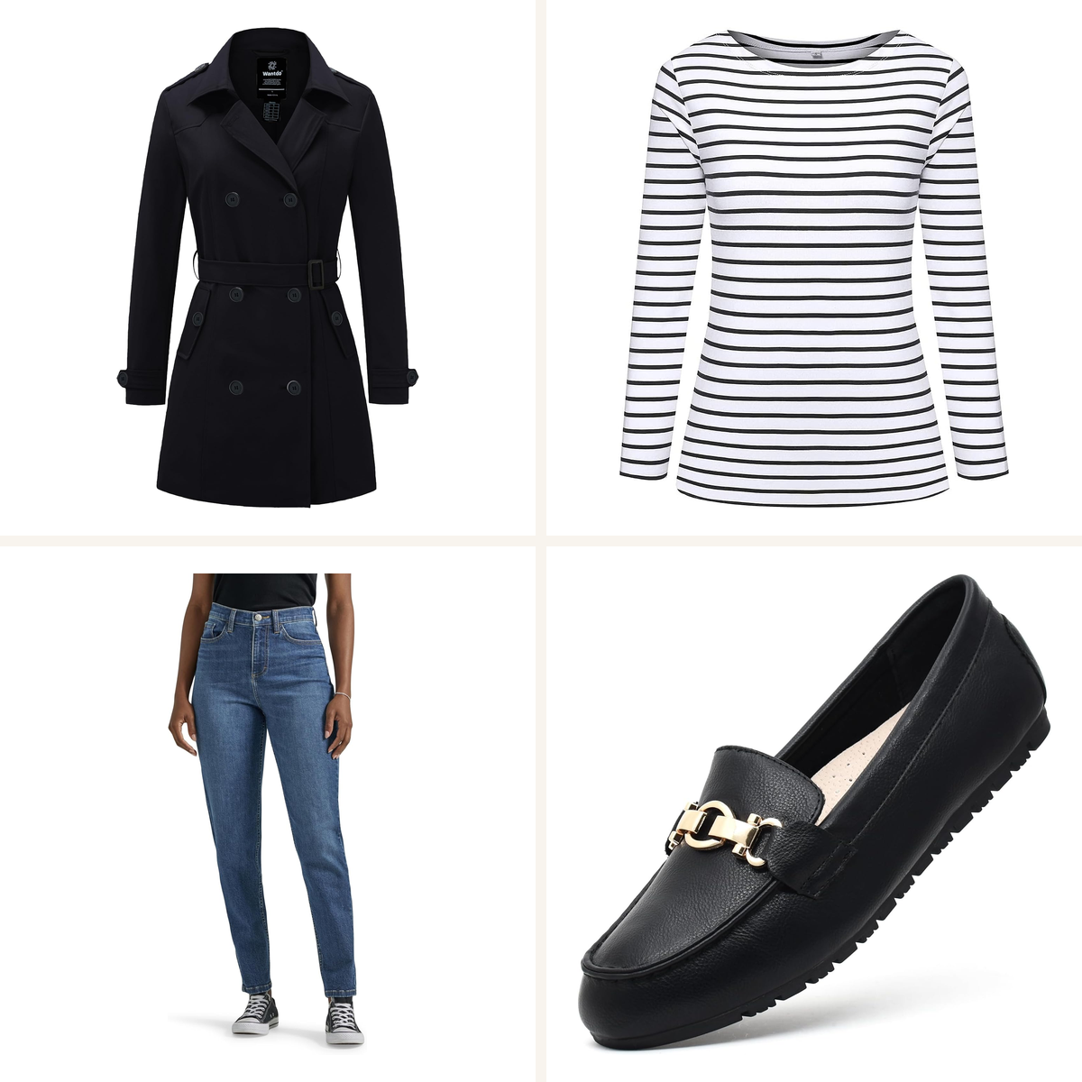 3 Ways to Wear a Black Trench Coat (All From Amazon)